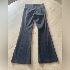 Black Lululemon leggings with flare